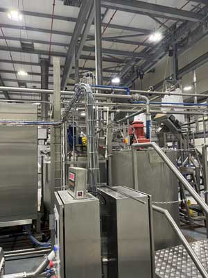 Stainless steel UK process pipework example